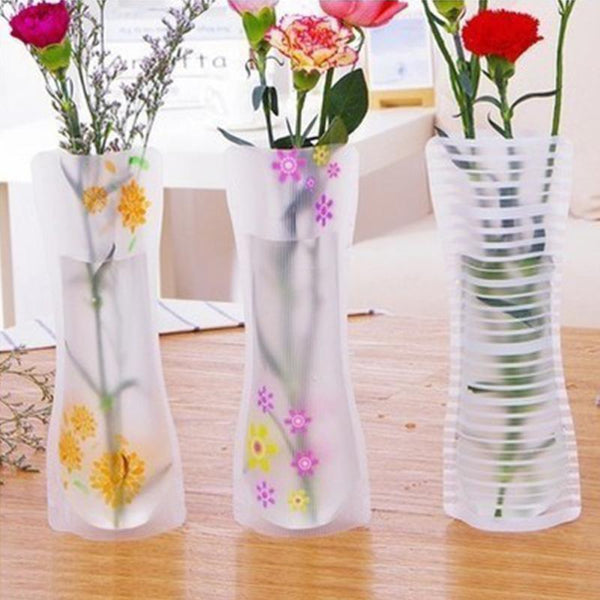 Flower Plastic PVC Durable Vase