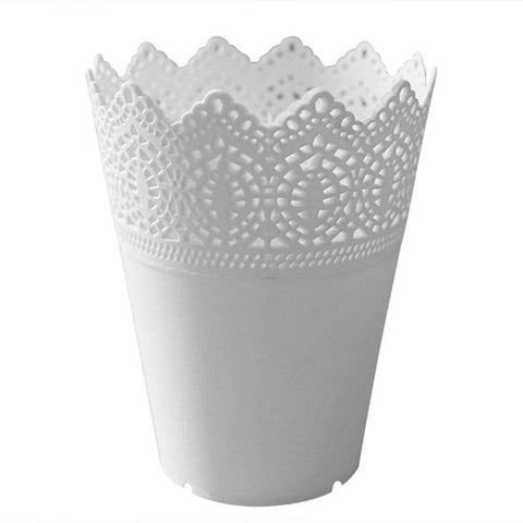 Plastic lace vase flowerpot