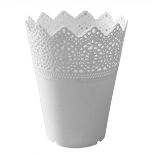 Plastic lace vase flowerpot