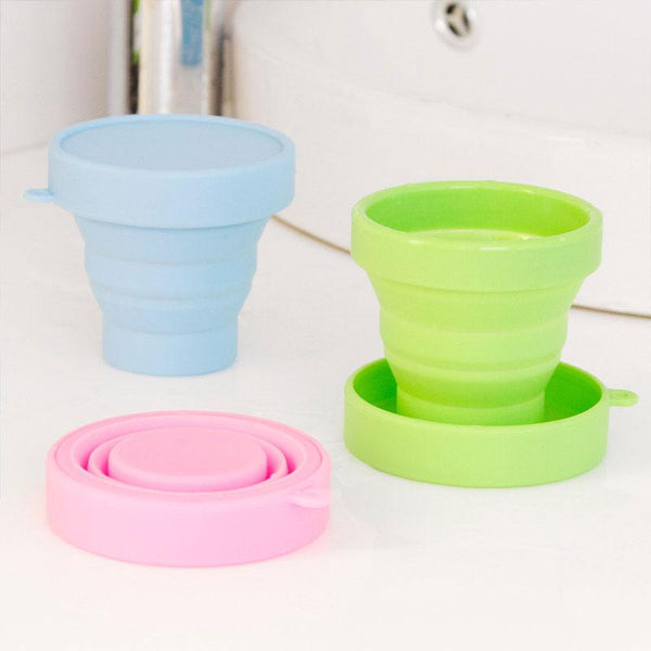 Silicone Collapsible Travel plastic cups