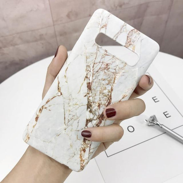 Hard Marble Plastic Phone Case