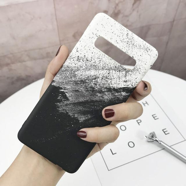 Hard Marble Plastic Phone Case