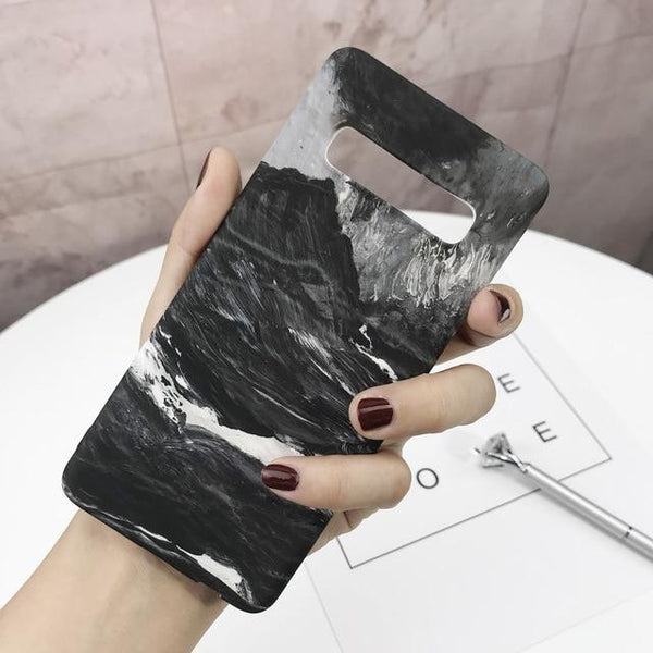 Hard Marble Plastic Phone Case