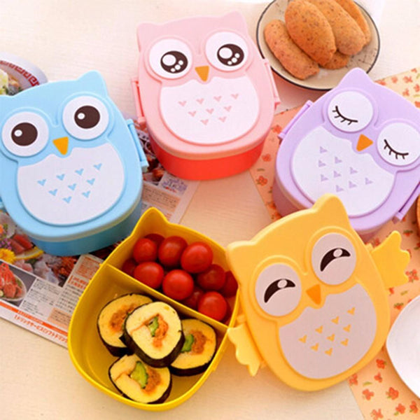 Owl portable lunch plastic boxes