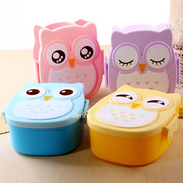 Owl portable lunch plastic boxes