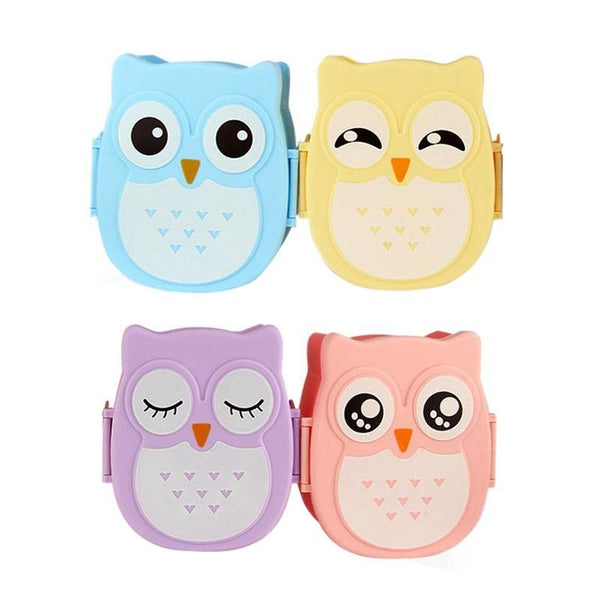 Owl portable lunch plastic boxes