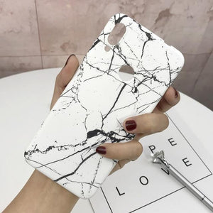 Luxury Marble Plastic Phone Cases