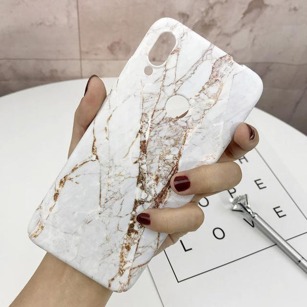 Luxury Marble Plastic Phone Cases