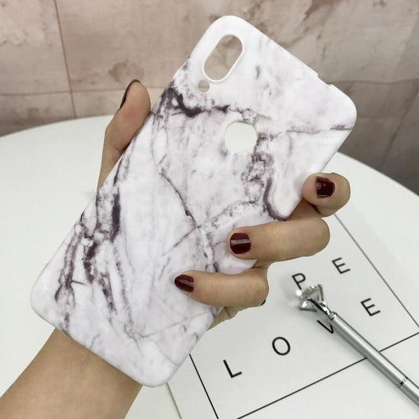 Luxury Marble Plastic Phone Cases