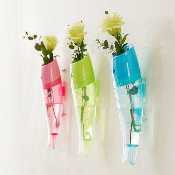 Fish Shaped Plastic Vases