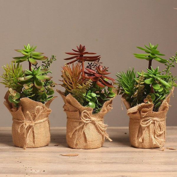 Fresh Simulation Plant Plastic Vases