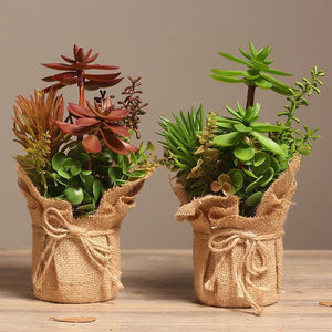 Fresh Simulation Plant Plastic Vases