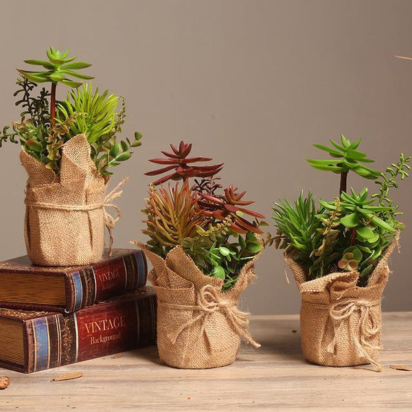 Fresh Simulation Plant Plastic Vases