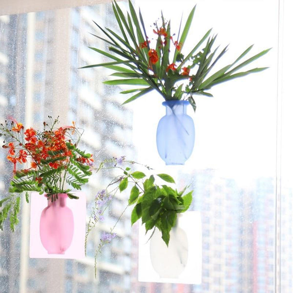 Plastic Magic Silicone Wall Vase