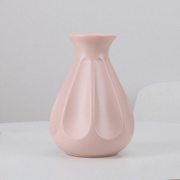 Plastic Origami  Vase White Imitation