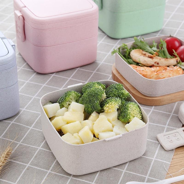 Square Lunch Box With Bag