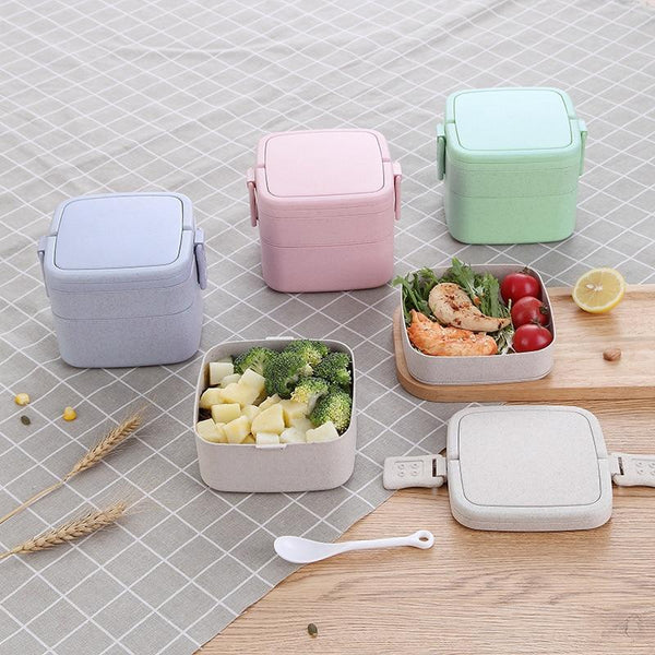 Square Lunch Box With Bag