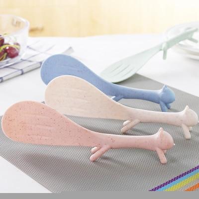 Cute Plastic Home Kitchen Spoon