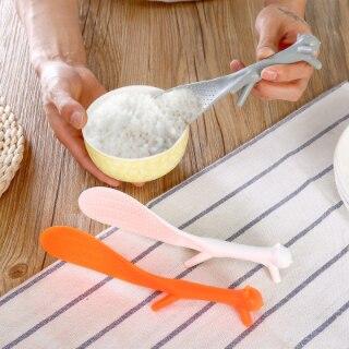 Cute Plastic Home Kitchen Spoon