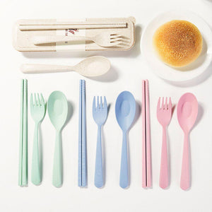 Kids chopsticks fork spoon