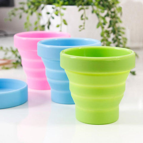 Silicone Collapsible Travel plastic cups