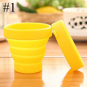 Silicone Collapsible Travel plastic cups