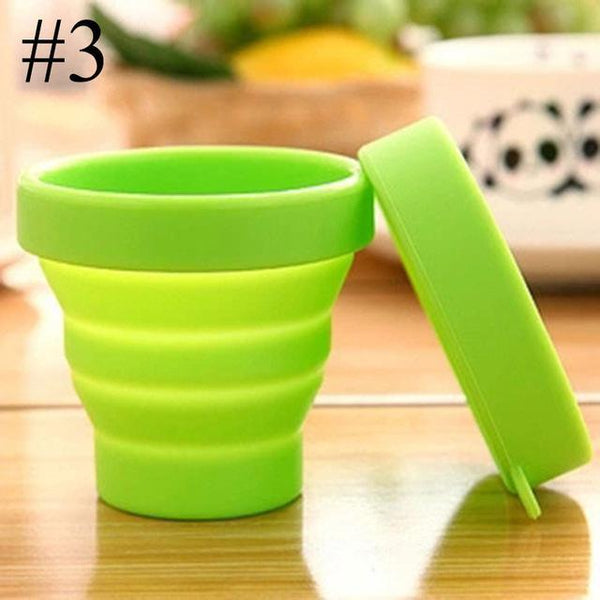 Silicone Collapsible Travel plastic cups