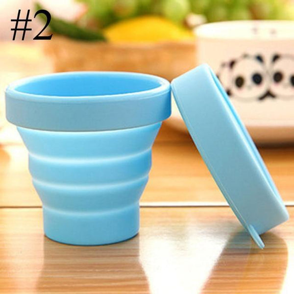 Silicone Collapsible Travel plastic cups