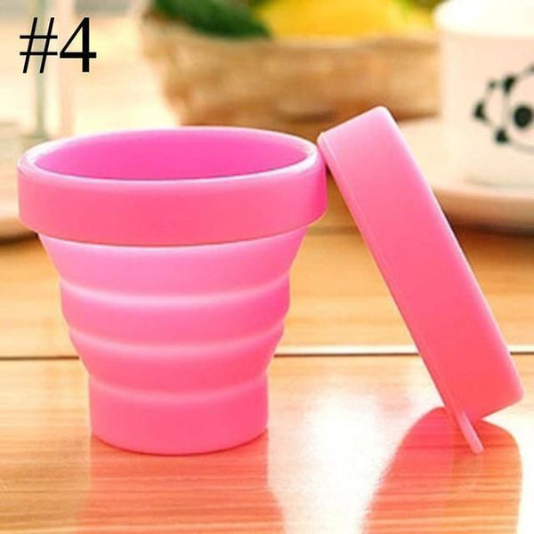 Silicone Collapsible Travel plastic cups