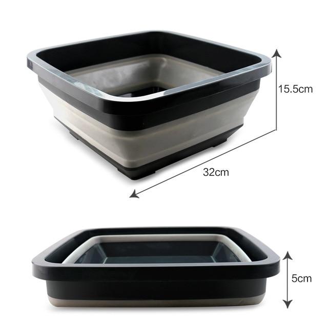 Portable Silicone Bucket Plastic Basin